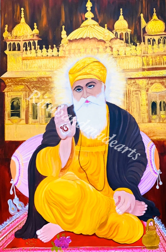 Guru Nanak Dev Ji Tradition Abstract Modern Contemporary - Etsy Ireland Guru Nanak Dev Ji Tradition Abstract Modern Contemporary - Etsy Ireland
