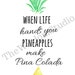 Pineapple Quote Pineapple Print Instant Download Be A Pineapple Art ...