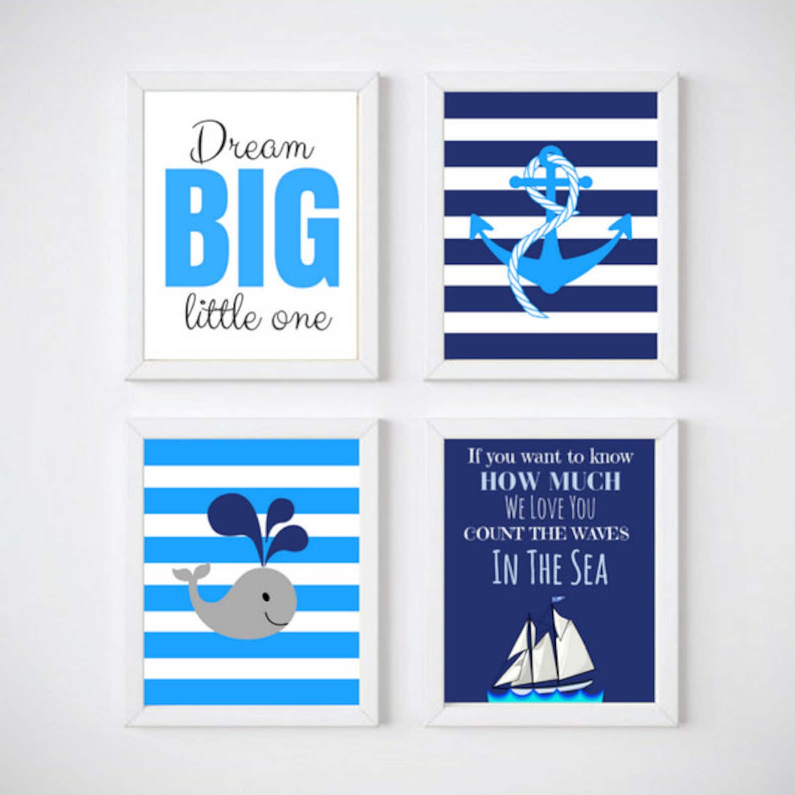 Baby Boy Nursery Baby Boy Wall Decor Baby Boy Gift Ideas Etsy