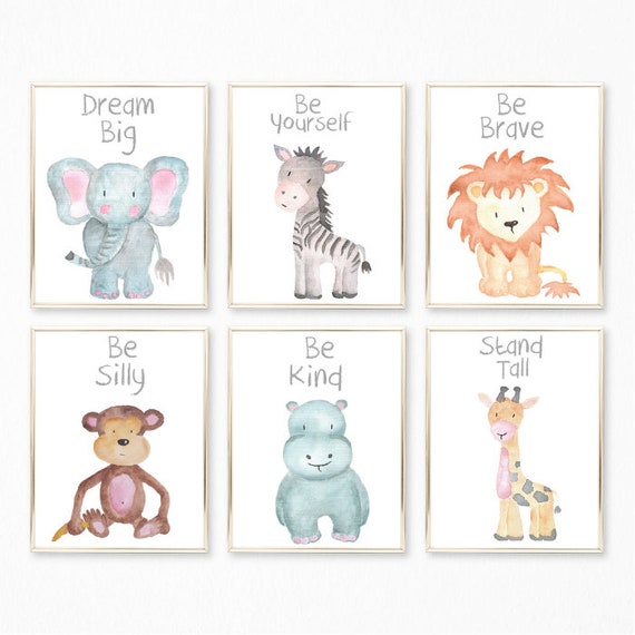 animal nursery art