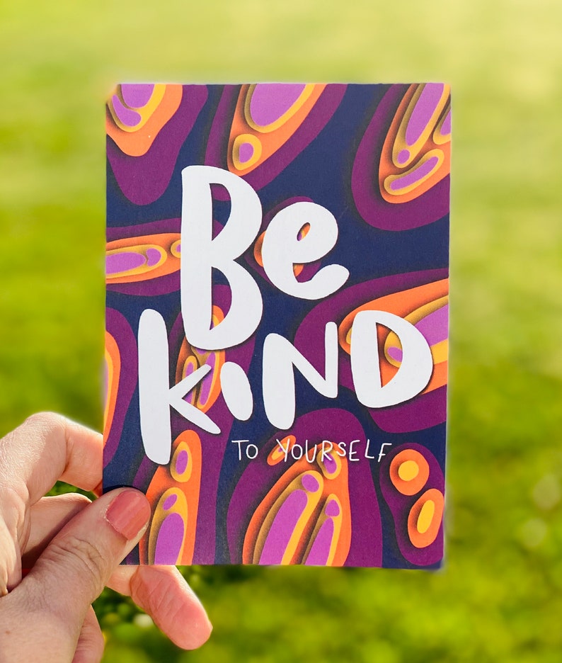 brush-lettered for all occasions friendly illustrated hand-lettered Postcards encouraging colourful funny