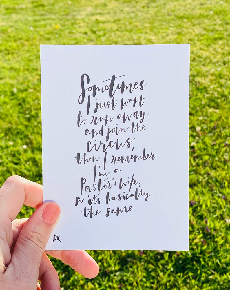 brush-lettered for all occasions friendly illustrated hand-lettered Postcards encouraging colourful funny