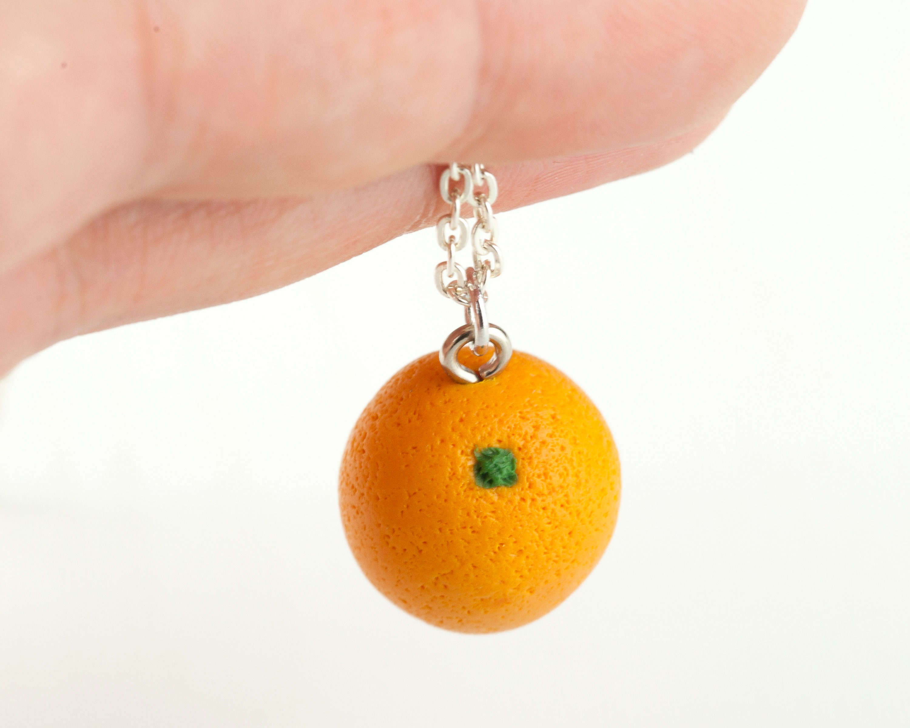 Orange Necklace. Fruit Accessory Food Jewellery Vegetarian Etsy UK