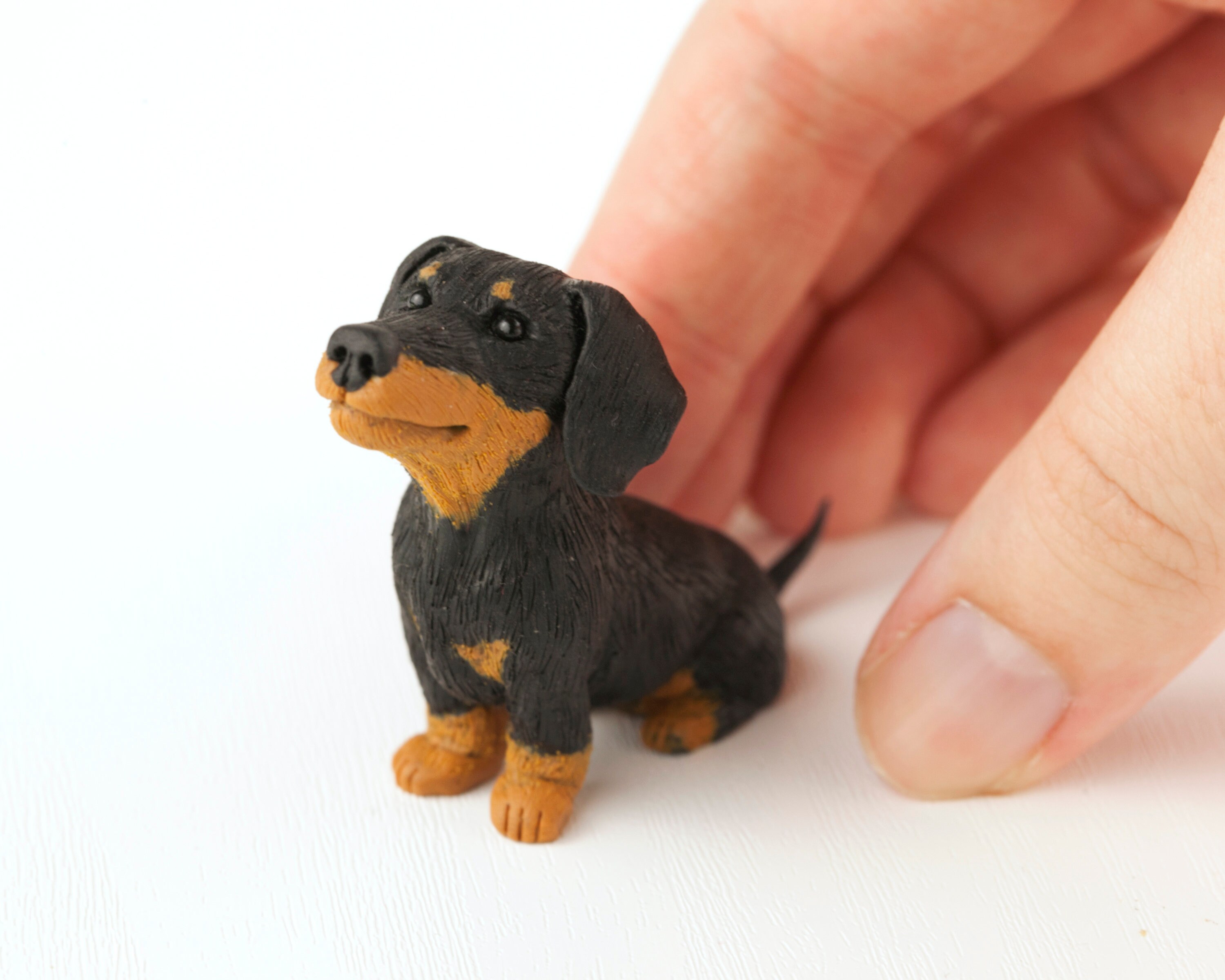 Sausage Dog Ornament Dachshund Figurine Miniature Sausage Etsy