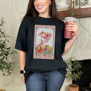 The Pizza Tarot T-Shirt, Unisex Heavy Cotton Tee, Tarot Cards, Gifts for her