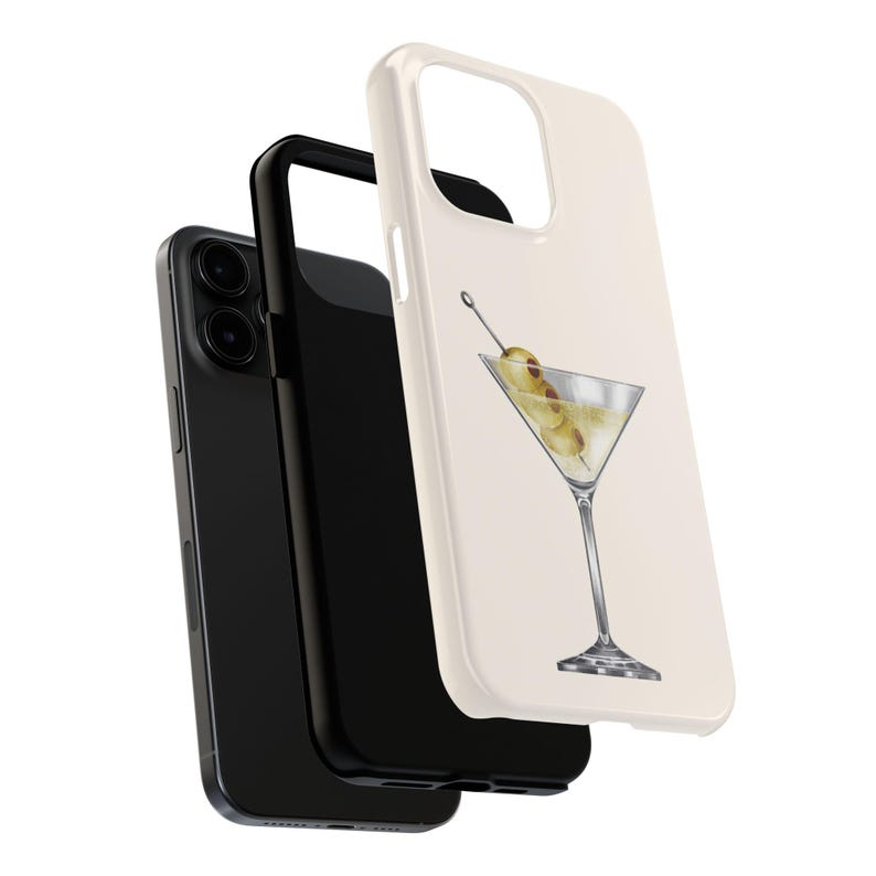 Custodia per telefono Martini, custodia per telefono alla moda, design vintage, custodia per telefono popolare e carina, custodia per telefono per iPhone e Samsung Galaxy immagine 3