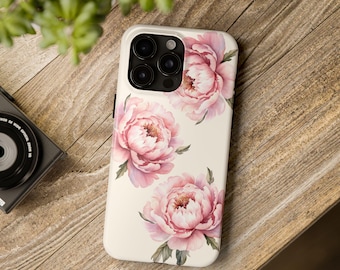 Pfingstrose Sommer Blume Handyhülle, robuste Handyhülle, trendiges Design, Geschenke für sie, beliebte und trendige Handyhülle, iPhone und Samsung Hülle