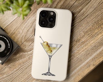 Martini Phone Case, Trendy Phone Case, Vintage Design, Popular and Cute Phone Case, iPhone and Samsung Galaxy Phone Case