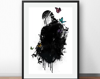 Riot Police - Street Art - Poster Art -  Digital Download - Print Ready!