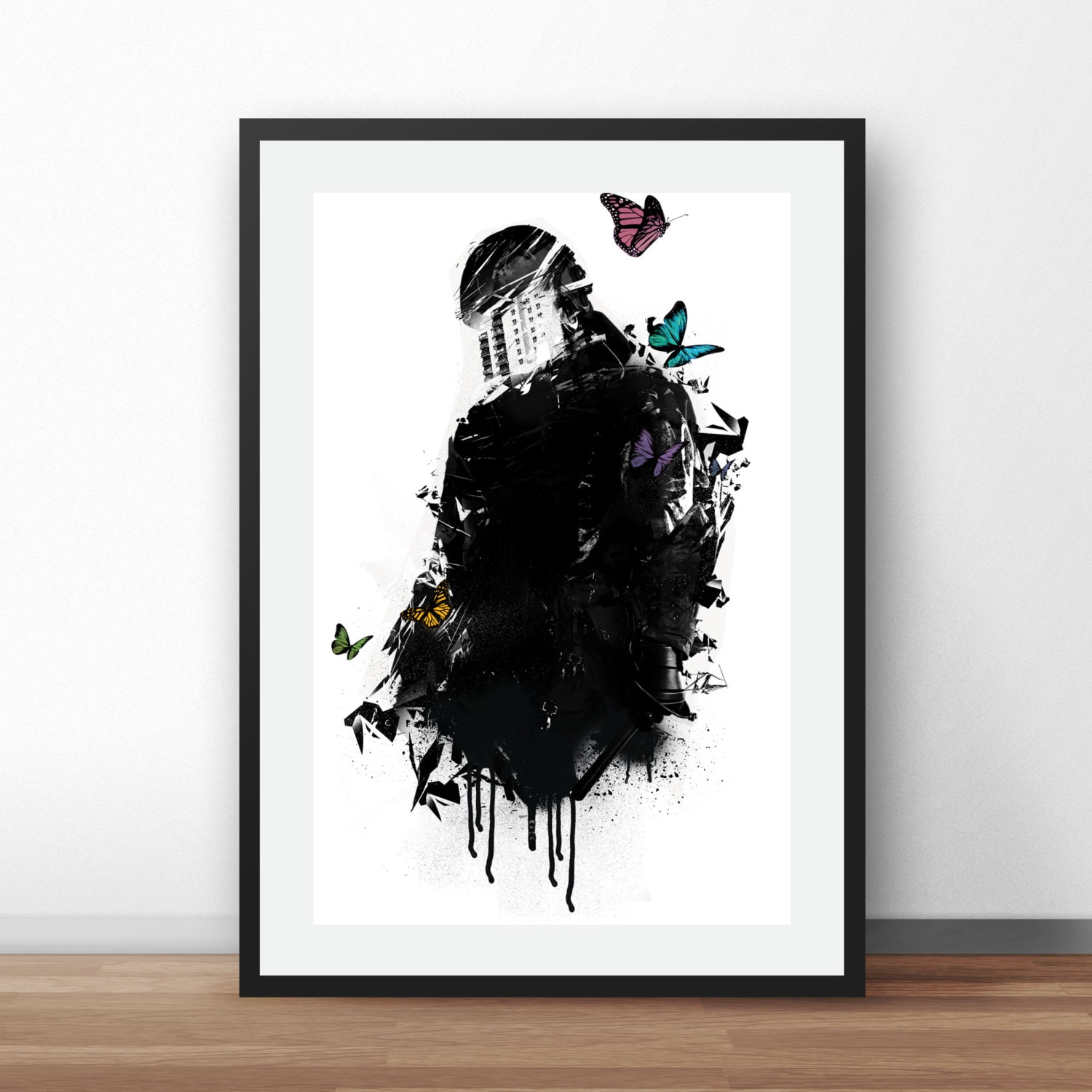 Riot Police Street Art Poster Art Digital Download Print Ready Etsy