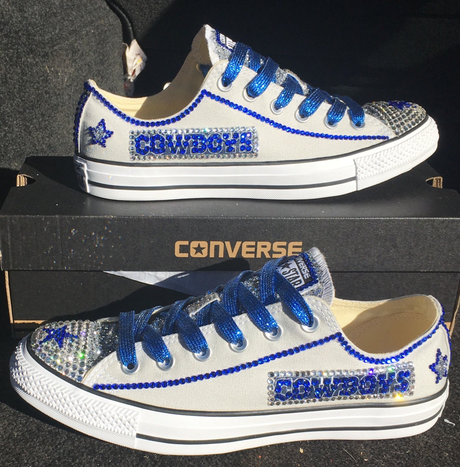 Dallas Cowboys Converse Shoes-simply Brilliant Must Haves | Etsy