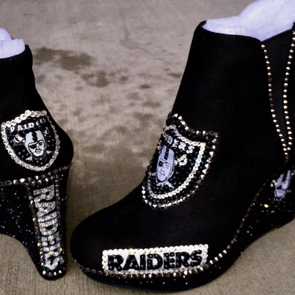 Oakland Raiders-smoking HOTT Crystalized Booties-Show up and show out!