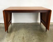 Danish Teak Drop Leaf Dining Table Designed by Poul Cadovious (FREE SHIPPING)