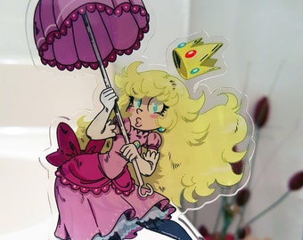 Princess Peach 4 1/2" Standing Charm.