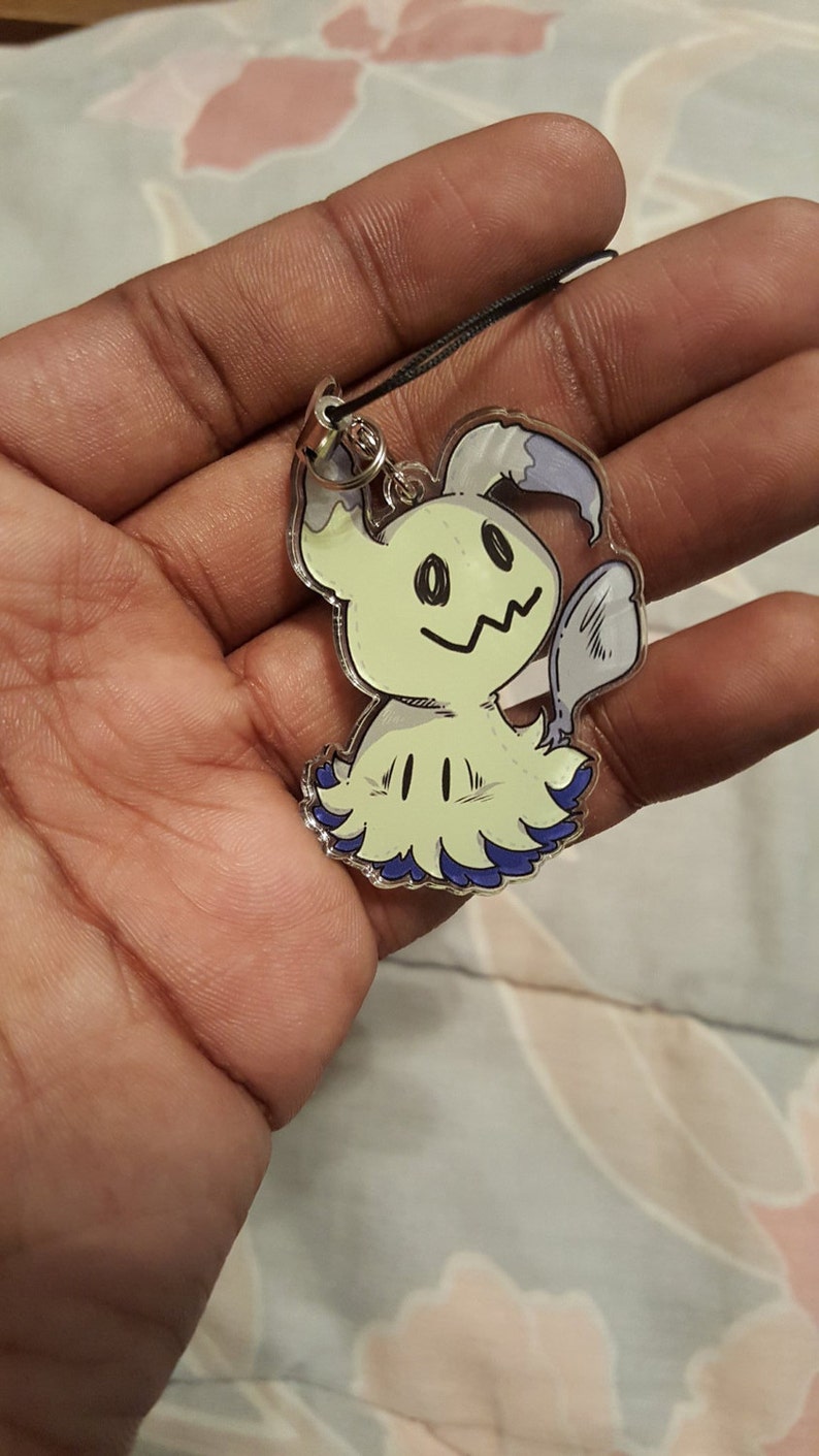 Pokemon Sun Moon 2 Inch Double-Sided Mimikyu Charm image 3