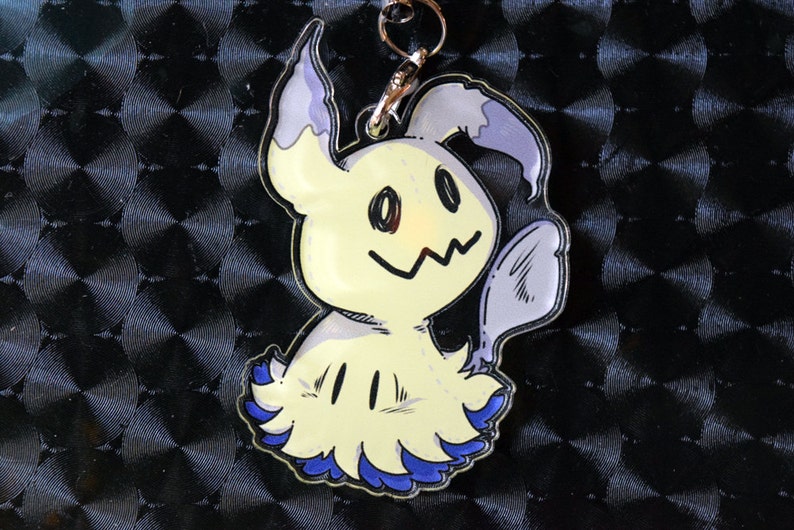 Pokemon Sun Moon 2 Inch Double-Sided Mimikyu Charm image 1