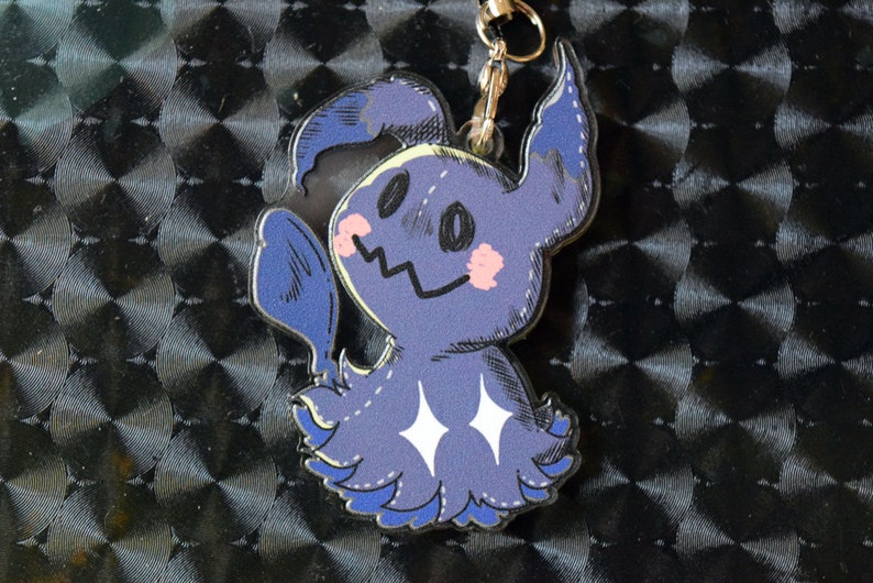 Pokemon Sun Moon 2 Inch Double-Sided Mimikyu Charm image 2