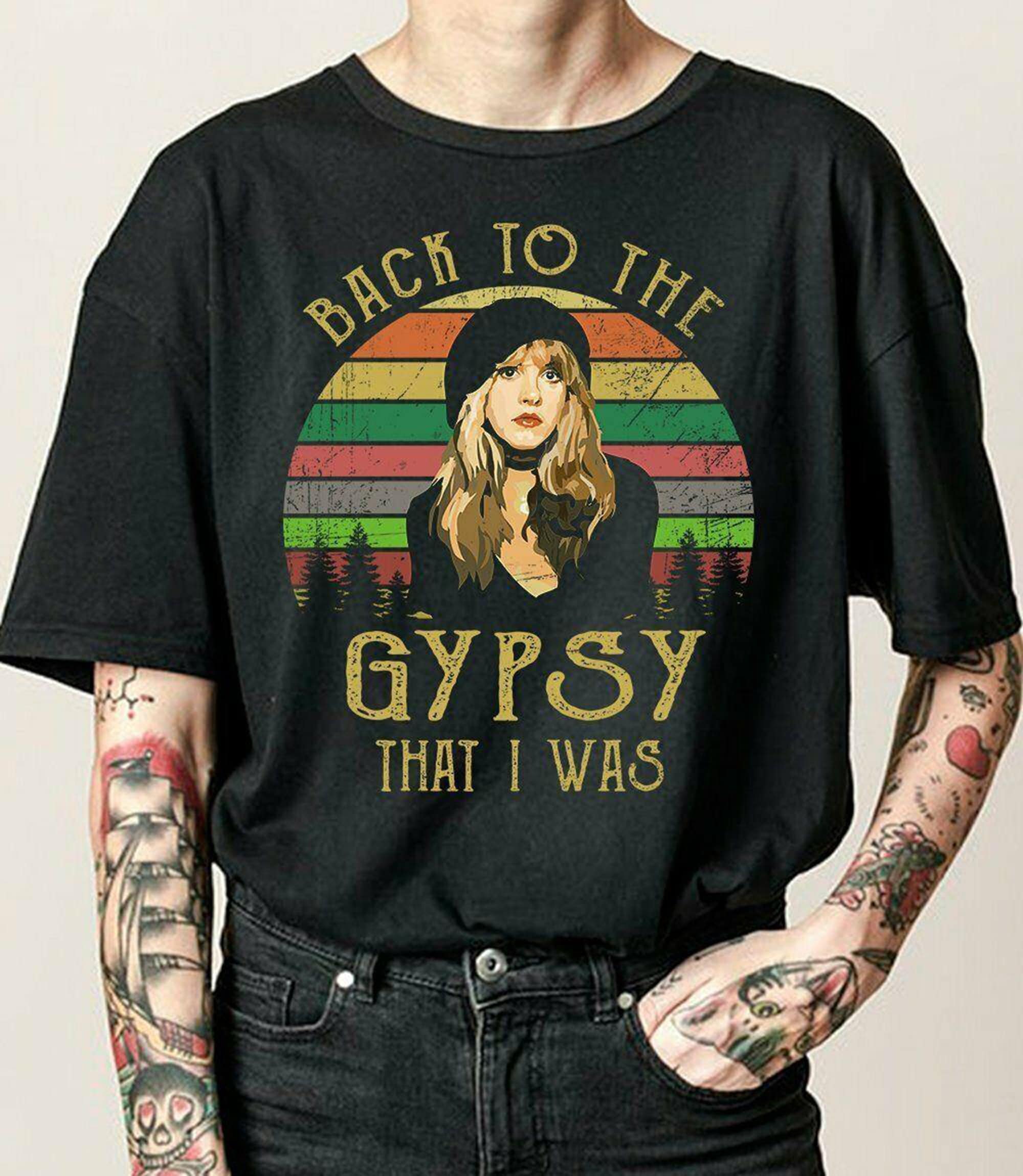 Discover Back To The Gypsy Shirt - Rock Tee - Stevie Nicks Shirt - Fleetwood Mac T Shirt