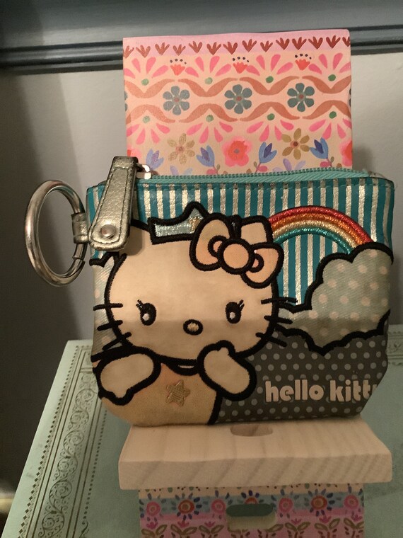 Hello Kitty Leather Long Wallet Red Sanrio Japan –