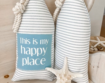 Almohada náutica Almohada de boya Almohada costera Boya de tela Almohada playera Regalo de San Valentín Regalo de inauguración de la casa