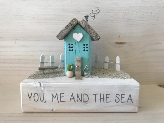 Driftwood House Driftwood Art Driftwood Decor Coastal Decor Etsy