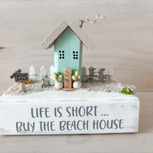 Driftwood house Driftwood art Driftwood decor Coastal decor Beach decor Beach gift Beach house Beach cottage
