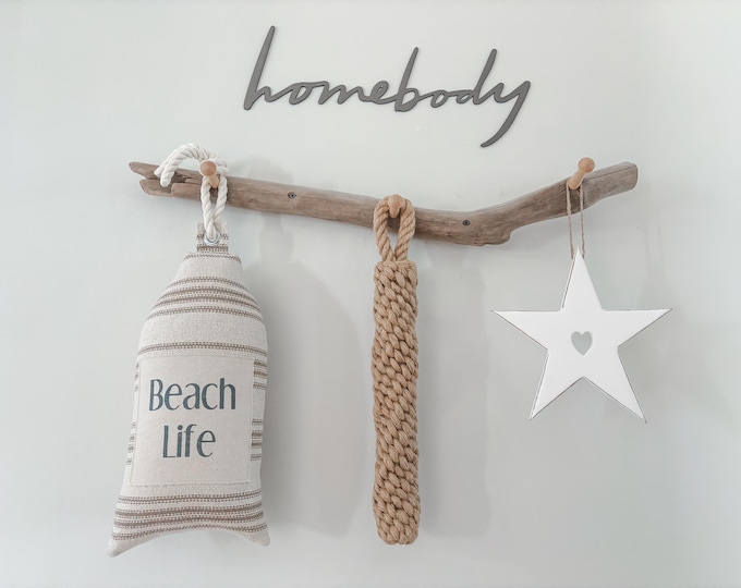 Handmade Rope Fender 18" - Coastal Nautical Decor, Beach House Accent, Natural Rope Wall Decor