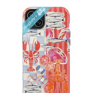 Sardines Phone Case MagSafe Phone Case Cute Fisherman Aesthetic Though Cases Trendy Summer Mag Safe Cover iPhone 16 15 14 13 Pro Max Plus