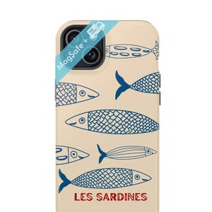 Sardines Phone Case MagSafe Phone Case Cute Fisherman Aesthetic Though Cases Trendy Summer Mag Safe Cover iPhone 16 15 14 13 Pro Max Plus