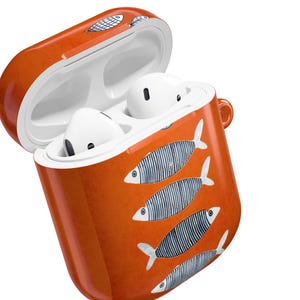 Fish AirPod Case Collage Accessories Cute Preppy Aesthetic Orange Blue Boho 2nd 3rd Gen Pro AirPods Cases Earbud Holder Air Pods 2 3 1 Cover