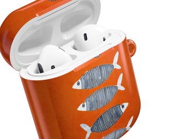Fish AirPod Case Collage Accessories Cute Preppy Aesthetic Orange Blue Boho 2nd 3rd Gen Pro AirPods Cases Earbud Holder Air Pods 2 3 4 Cover