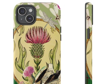 Outlander Fan Phone Case Collage Phone Case Scotland Thistle Sassenach Aesthetic iPhone 16 15 14 13 12 Pro Max Samsung S24 S22 S23 Pixel 8