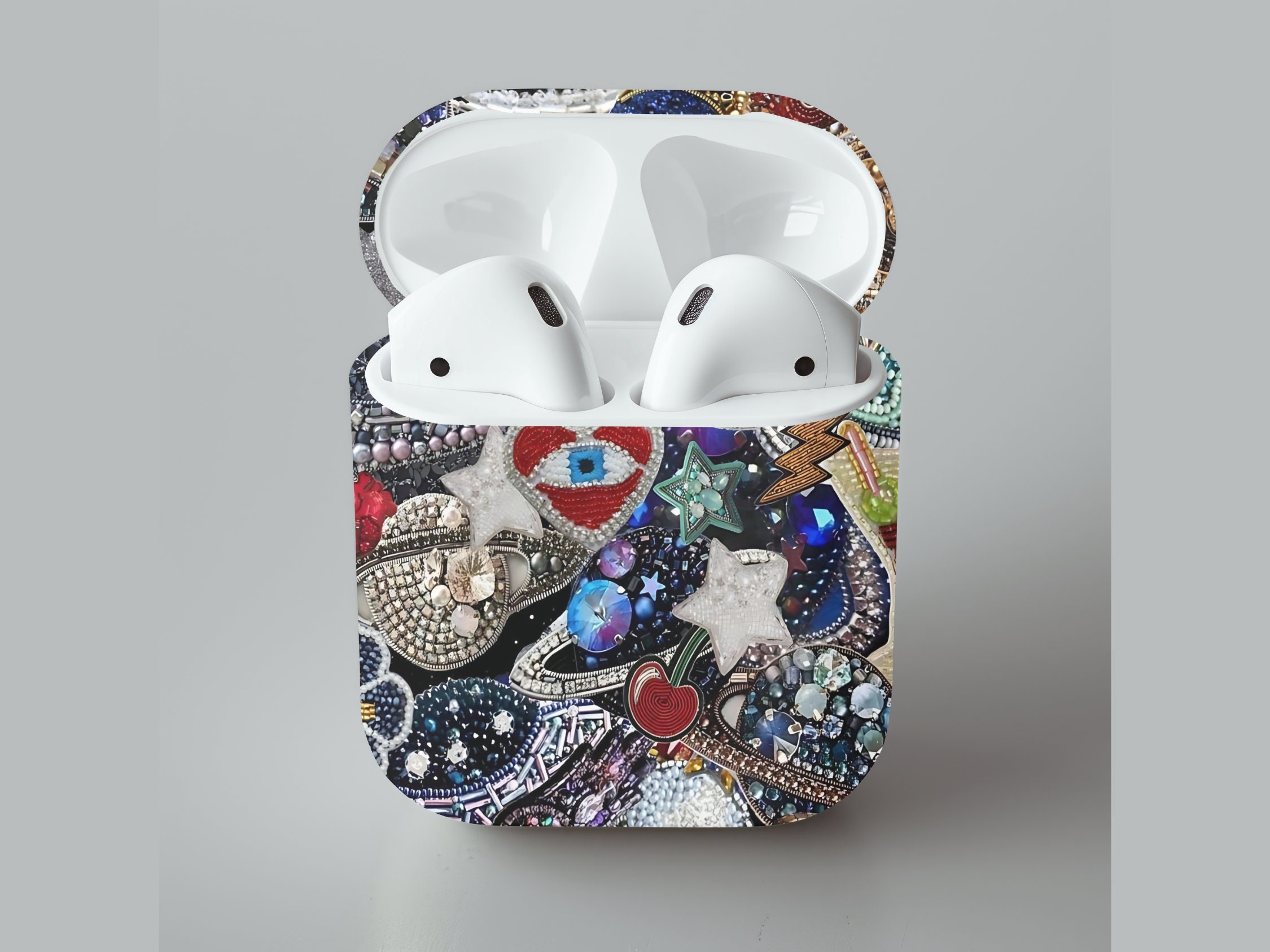 AirPod Case Vintage Mosaic Collage Accessories Girly Cute Hearts 2nd ...