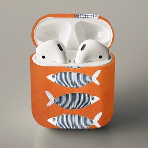 Fish AirPod Case Collage Accessories Cute Preppy Aesthetic Orange Blue Boho 2nd 3rd Gen Pro AirPods Cases Earbud Holder Air Pods 2 3 1 Cover