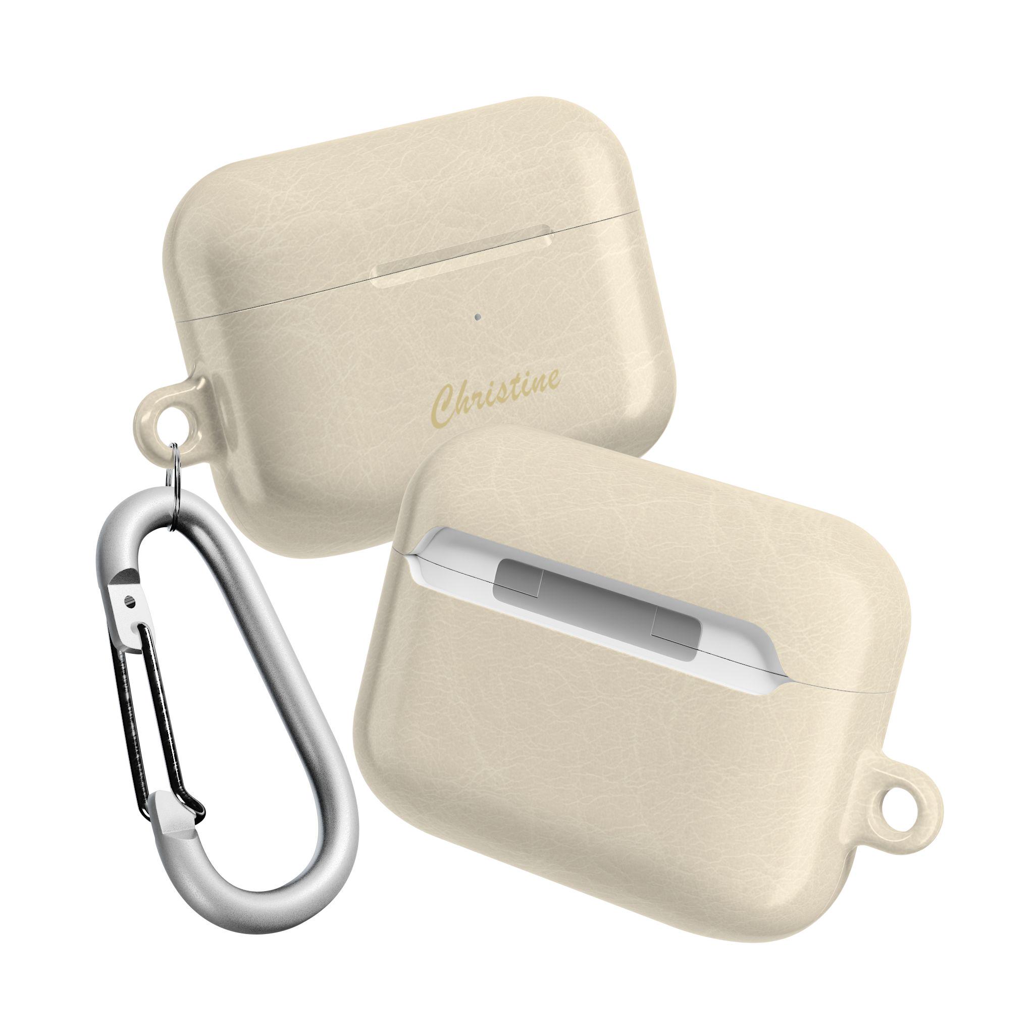 Personalized AirPod Case Monogram Accessories Leather Look Cute Airpods ...