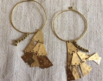 Pair of Novgorod Pendant Temple Rings. Replica of Slavic Temple Rings. Kievan Rus Temple Rings for Reenactment and SCA