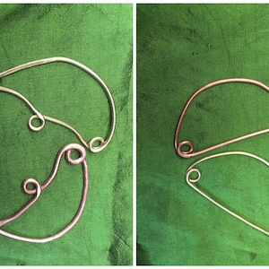Big Brass Copper Roman Brooch. Celtic Fibula, SCA, LARP, Bow Brooch, Cloak Pin, Shawl Pin