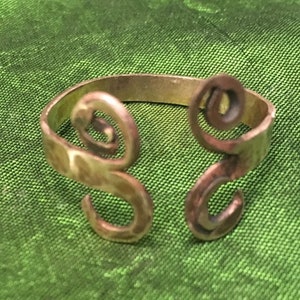 Bronze Wikinger Ring. Frühmittelalterliche ring. Einstellbarer Ring.