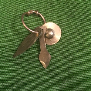 Merovingian Pendant. Migration Period Brass Girdle Pendant Pendant for Reenactment and SCA. Dark Age Belt Pendant.