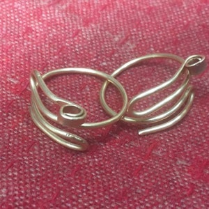 Pair of Slavic Temple Rings. Kievan Rus Temple Rings. Brass Temple Pendants for Reenactment, SCA, and LARP.