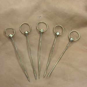 Brass Replica of Long Viking Pin from Gotland. Viking Style Hairpin. Viking Cloak Pin Early Medieval Pin. Slavic Pin.