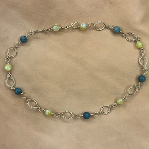 Agate and Jasper Roman Necklace. Ancient beaded necklace. Brass necklace for Reenactment and SCA. Artisan necklace.