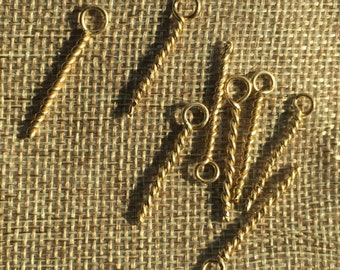 PAIR of Medieval Lacing Points. Renaissance Lacing Points. Points for a Historical Clothing. Chapes. Aglets. Aiglets.