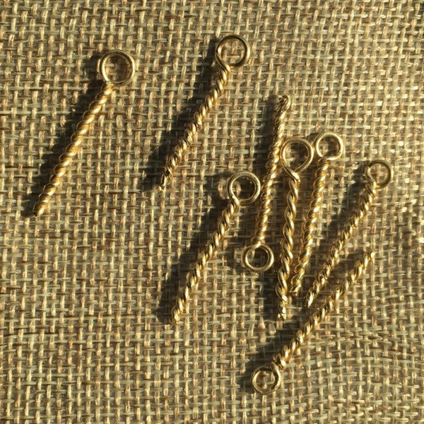 PAIR of Medieval Lacing Points. Renaissance Lacing Points. Points for a Historical Clothing. Chapes. Aglets. Aiglets.