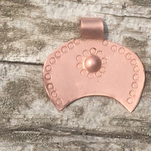 Copper Lunula Pendant. Viking Pendant. Slavic Lunula Pendant. Lunnitsa Pendant. Anglo-Saxon Linula