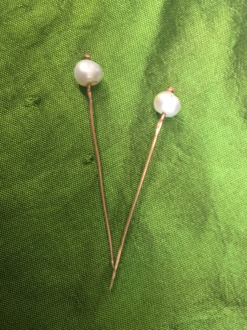 PAIR of Brass Medieval Veil Pins. Medieval Dress Pin. Etsy