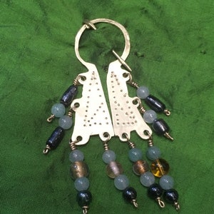 Replica of Viking Baltic Brass Omega Fibula Brooch. Finish Iron Age Pin.