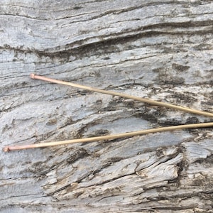 Brass Replica of Merovingian Hairpin. Frankish Hairpin. Early Medieval Pin. Historical Hairpin. Dark Age Hair Stick.