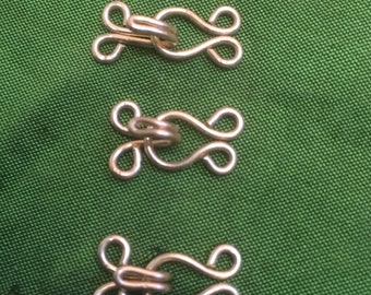 Medieval Eye and Hook. Renaissance Eye and Hook Dress fastening. Mini Eye and Hook Clasp for a Historical Clothing