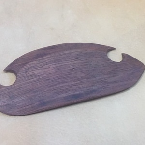 Small PurpleHeart Shuttle. Inkle Belt Tablet Weaving Shuttle.